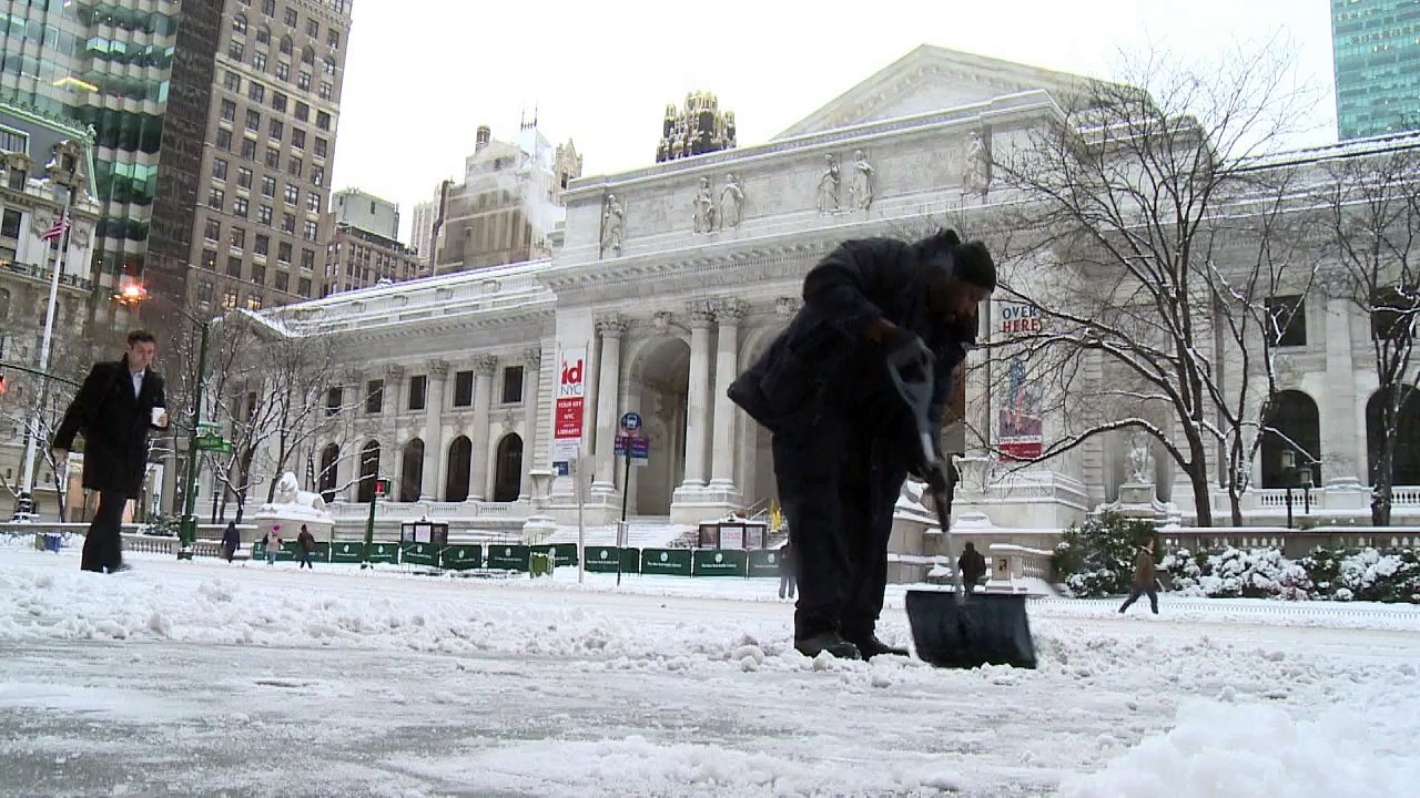 Schneesturm 'Juno' legt New York lahm