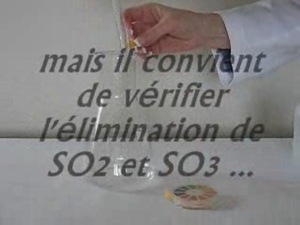 Lavage du Soufre sublimé