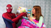 HUGE SURPRISE Toys BAG Frozen Elsa Anna Sleeping Bag With Peppa Pig Surprise Eggs Shopkins Spiderman