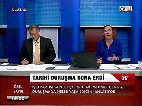 Av. Mehmet Cengiz duruşmada yaşananları anlatıyor.