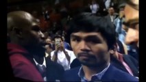 Premier face à face Floyd Mayweather - Manny Pacquiao