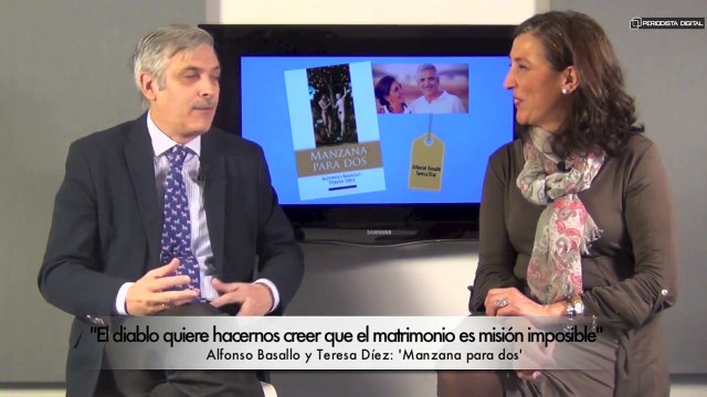 Alfonso Basallo y Teresa Díez, autores de 'Manzana para dos'. 27-1-2015
