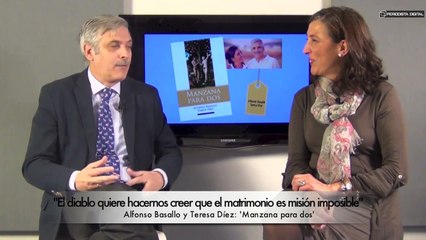 Alfonso Basallo y Teresa Díez, autores de 'Manzana para dos'. 27-1-2015
