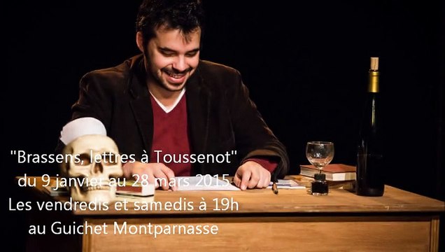 Brassens, lettres à Toussenot , interview de la Compagnie Je suis ton Père dans l'émission Théâtre sans Frontières - 106.3 FM