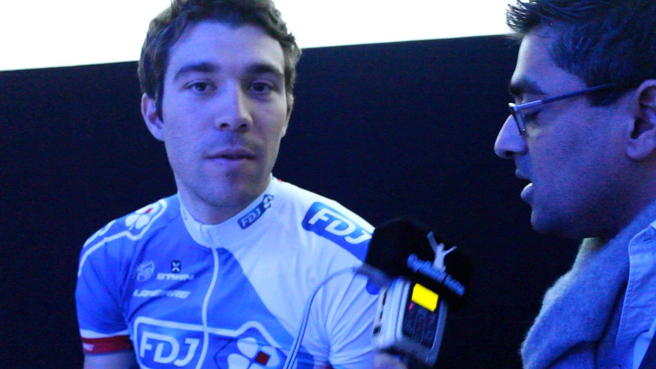Cyclisme - Thibaut Pinot lors de la présentation de la FDJ
