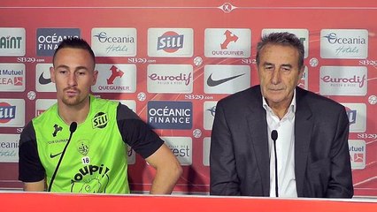 Présentation de Gaëtan Courtet aux médias