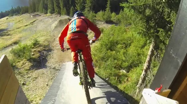 Coupe du monde de descente à Hafjell - Run en GoPro avec Claudio Caluori