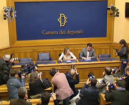 Roma - Quirinale, Salvini e Meloni ''Vittorio Feltri presidente della Repubblica'' (28.01.15)