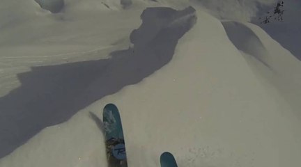 Descente freeski en GoPro