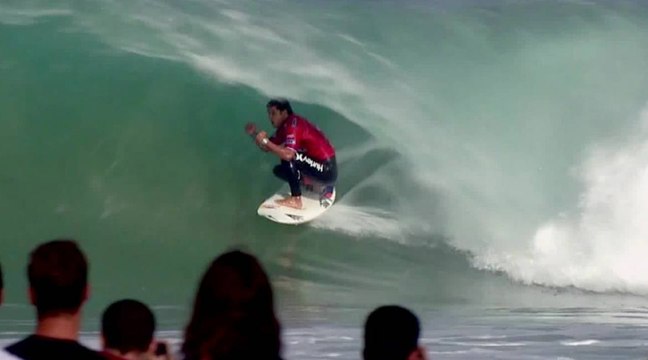 Quiksilve Pro France : le tube presque parfait de Michel Bourez