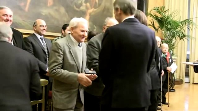 Roma - 70° Giorno della Memoria - Le medaglie ai sopravvissuti ai campi di sterminio (27.01.15)