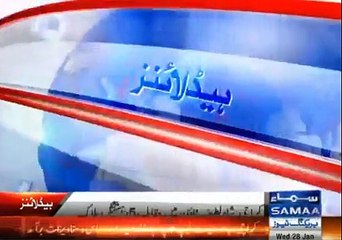 Headlines News 8-PM 28-Jan-2015 Samaa News Tv