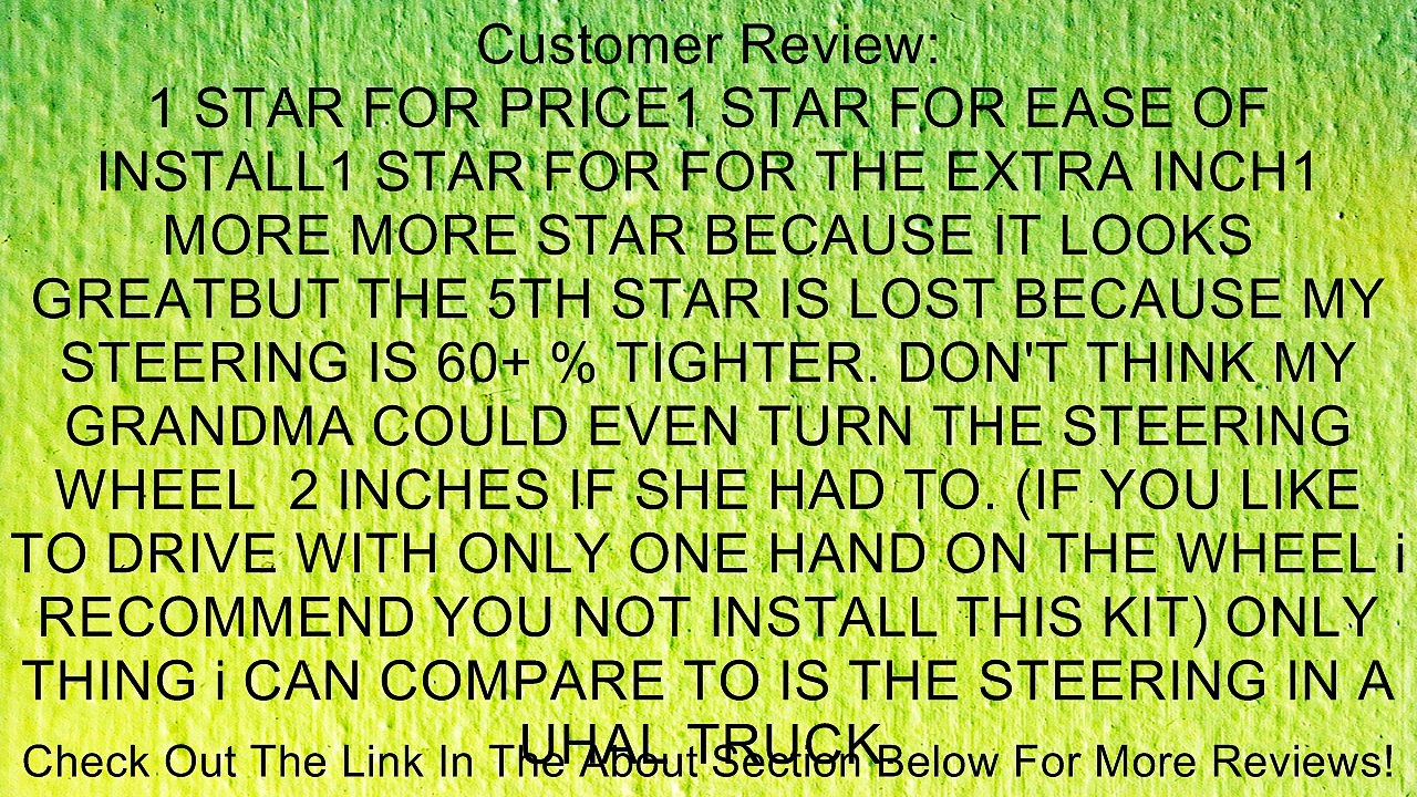 Teraflex JK Body Lift Kit 1.25 Inch 4152100 Review