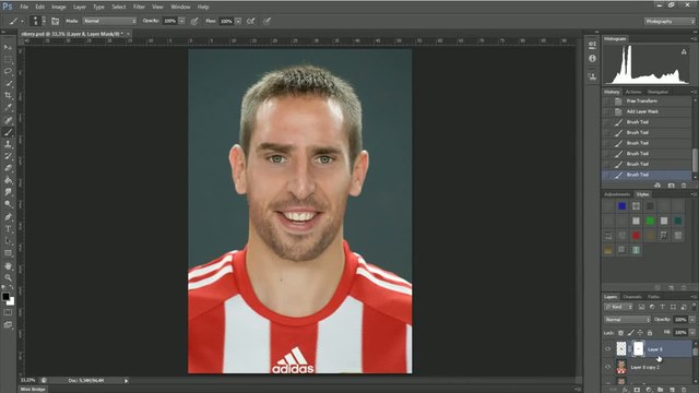Franck Ribery retouché