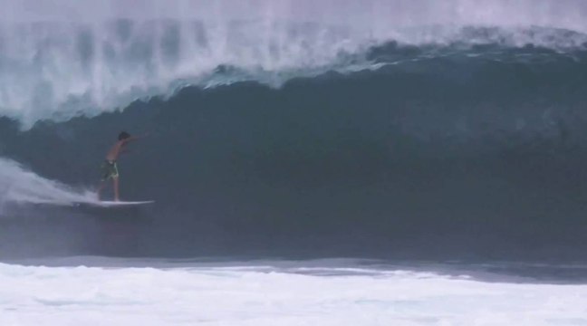 Evan Geiselman sur le North Shore à Hawaii