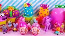 Barbie egg Peppa pig Cars 2 Kinder surprise eggs Rainbow Play doh Hello Kitty