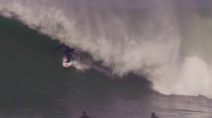 Le gros barrel de Maxime Huscenot à Hossegor