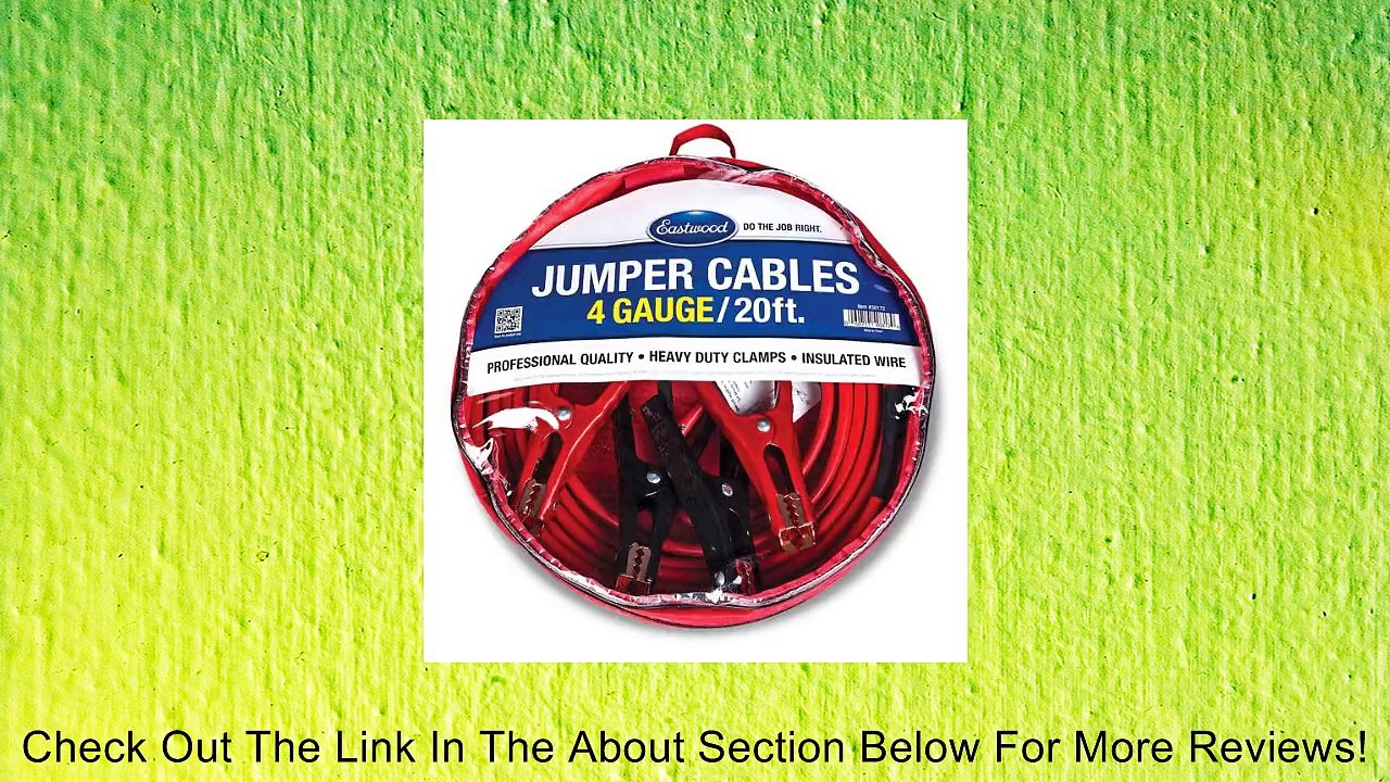 Eastwood Heavy Duty 4 Gauge Emergency Jump Start Battery Booster Jumper Cables Review