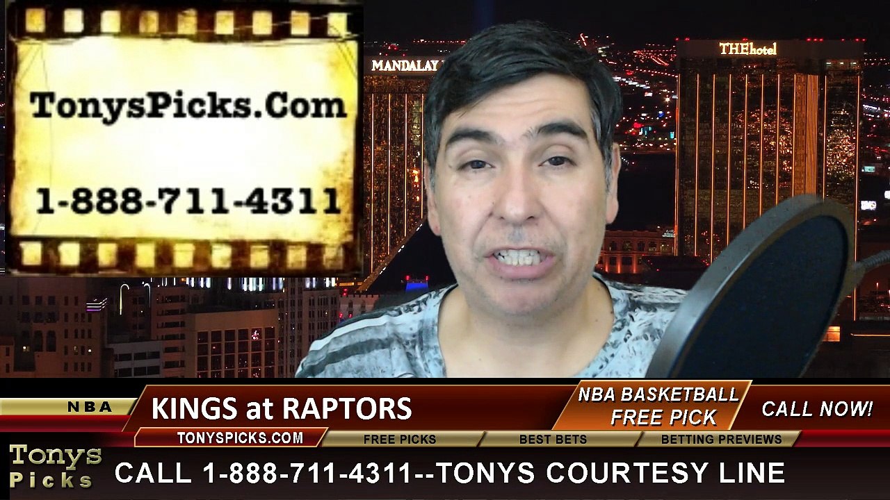 Toronto Raptors vs. Sacramento Kings Free Pick...