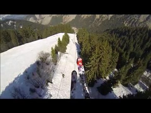 Insolite : slider un cable de télésiège, c'est possible