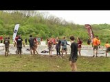 Adrénaline Shots : passage de l'obstacle de The Mud Day Paris du 8 mai 2014 de 12h00 à 12h14