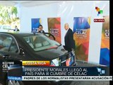Llega presidente de Panamá a Costa Rica; participará en Cumbre Celac