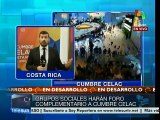 Costa Rica: ONG entregarán declaración al terminar Cumbre Celac