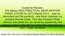 Manso NEW PRACTICAL GEAR SHIFTER PANEL COVER DECORATION FRAME FOR A/T MAZDA CX-5 CX5 Review