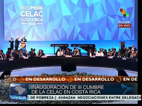 Solís Rivera llama a la unidad de AL-Caribe al abrir III Cumbre Celac