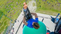 Plongeons de haut vol dans le lac de Tignes