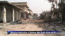 Massive destruction in Kobane after Kurds drive out IS