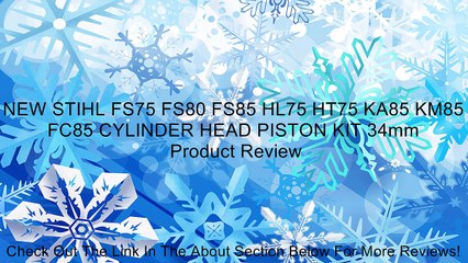 NEW STIHL FS75 FS80 FS85 HL75 HT75 KA85 KM85 FC85 CYLINDER HEAD PISTON KIT 34mm Review