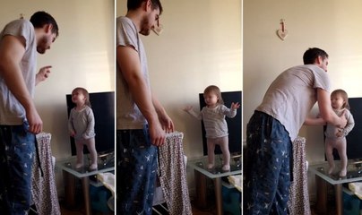 Cute Daddy Vs Daughter Argument