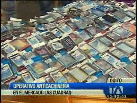 Se realizó operativo anticachinería en el mercado Las Cuadras