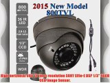 101AV 800TVL Dome Camera 1/3 SONY Effio-E DSP 960H CCD 2.8-12mm Varifocal Lens 100ft IR Range