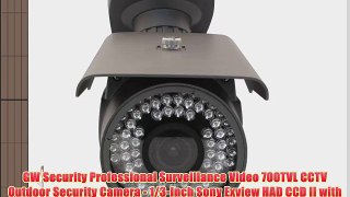 GW Security Professional Surveillance Video 700TVL CCTV Outdoor Security Camera - 1/3-Inch