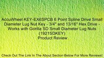 AccuWheel KEY-EX6SPCB 6 Point Spline Drive Small Diameter Lug Nut Key - 3/4