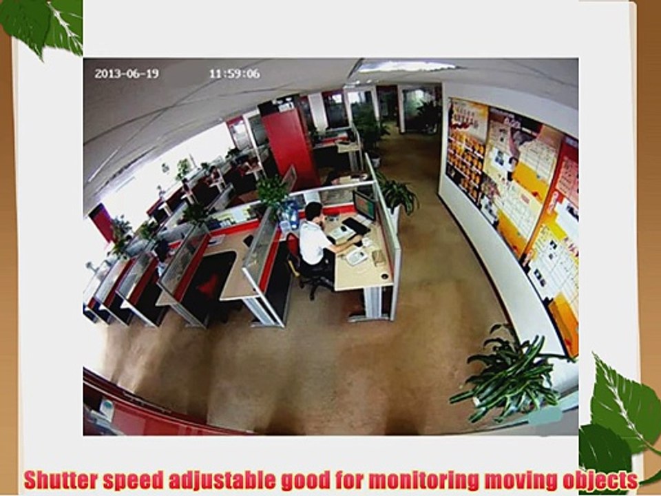 GW High End CCTV Surveillance Security Camera 180? Fisheye Lens Camera Sony CCD 700 TV Lines