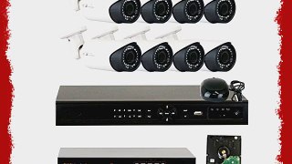 GW Security 8 Channel 1080P PoE NVR HD IP Security Camera System with 8 Indoor/ Outdoor 2.8-12mm