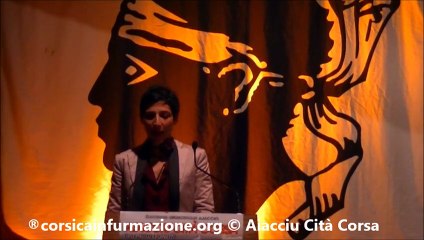 #corse Intervention de Vannina Buresi lors du Meeting Aiacciu Cità Corsa @Corsica_Libera