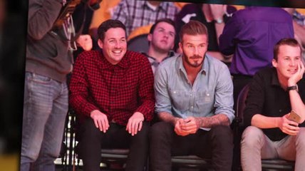 David Beckham besucht ein Spiel der LA Lakers