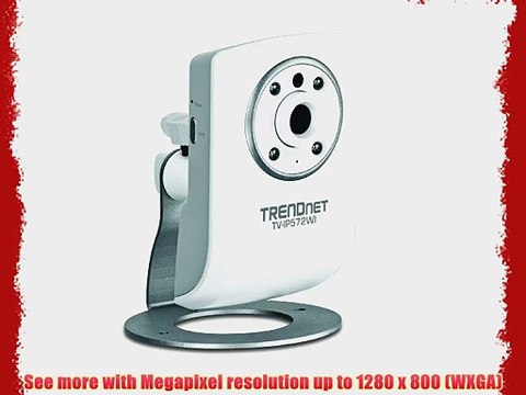 TRENDnet Megapixel Wireless N Network Surveillance Camera with 2-Way Audio and Night Vision