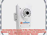 TriVision NC-213WF Wifi Wireless IP Cam for Home Security  Motion Detection Triggered Email