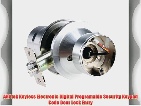 AGPtek Keyless Electronic Digital Programable Security Keypad Code Door Lock Entry