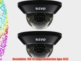 Revo RCDS30-3BNDL2 700 TVL Indoor Dome Surveillance Camera with 100-Feet Night Vision - 2 Pack