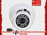 VideoSecu Day Night Vision Built-in 1/3 Sony Effio CCD CCTV Home Video Infrared Dome Security