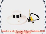 VideoSecu Color CCD Smoke Detector Covert Hidden CCTV Security Camera Wide Angle for DVR Home