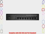 BV-TECH 8 Port 120W 10/100Mbps Power over Ethernet Switch - Designed for IP Camera Use(Gray)