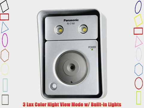 Panasonic BL-C160A Outdoor Lighted MPEG-4 Network Camera (Silver)