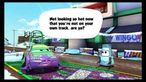 Disney Cars Fast as Lightning  Wingo vs Mater, Luigi, Guido, Sheriff, Miguel, Carla, Shu and DJ